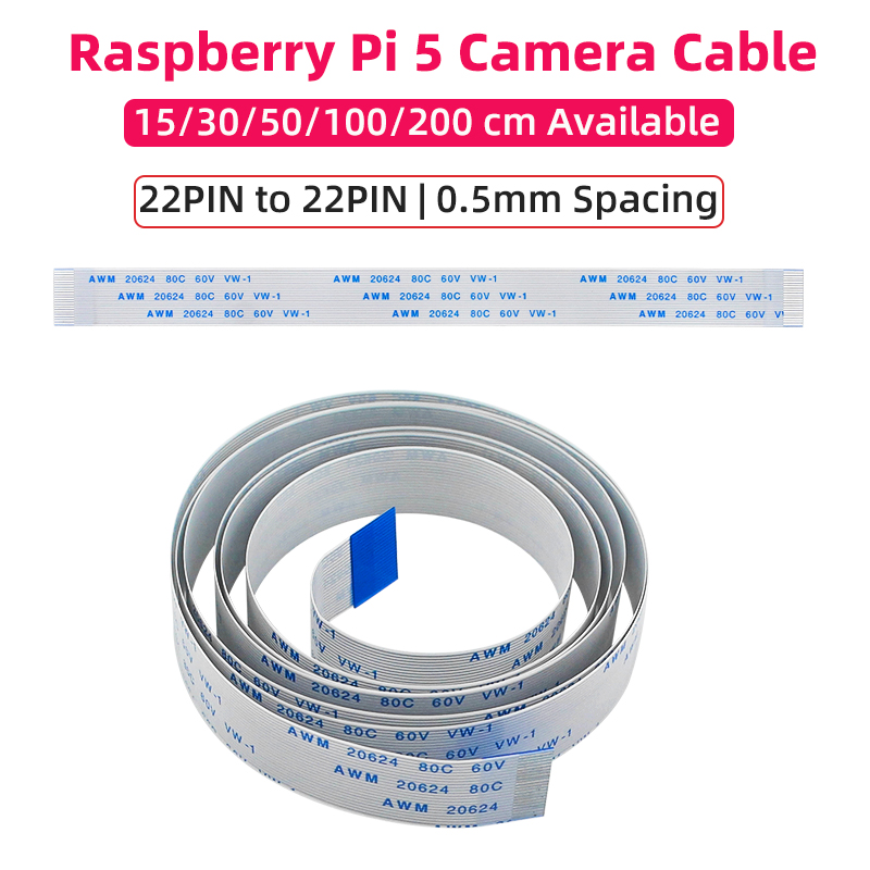 Pi Camera Cable - Raspberry Pi 5 Camera Cable 22
