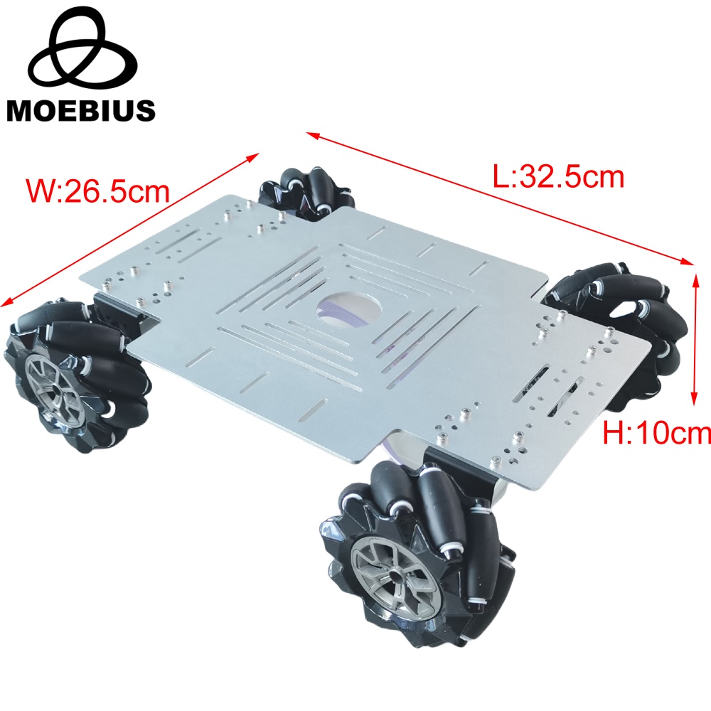 MOEBIUS 26KG Load 4WD Mecanum  - Arduino Kit ulasan dan harga