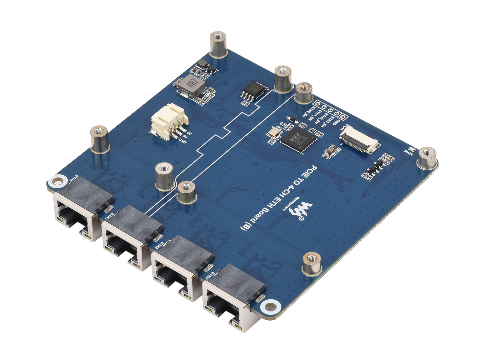 Waveshare PCIe TO 4-Ch Gigabit - Raspberry Pi 4 ulasan dan harga