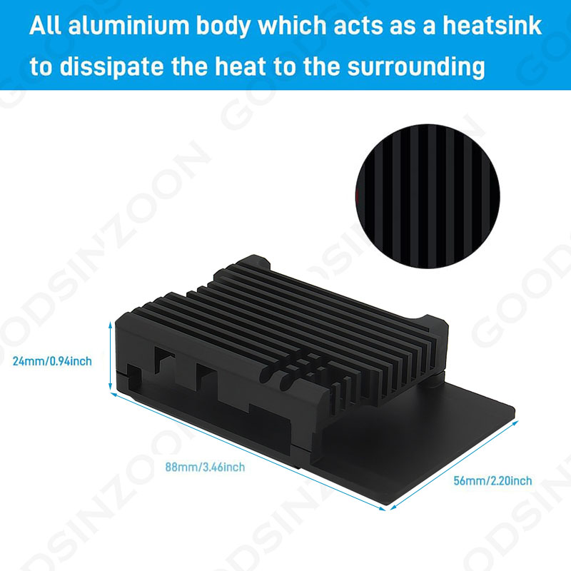 Raspberry Pi 5 Aluminum Armor  - Pi 5 Case ulasan dan harga