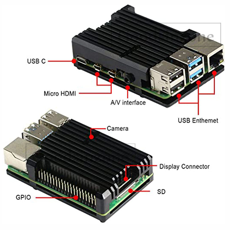 Armor Aluminum Case for Raspbe - Pi 4 Case ulasan dan harga