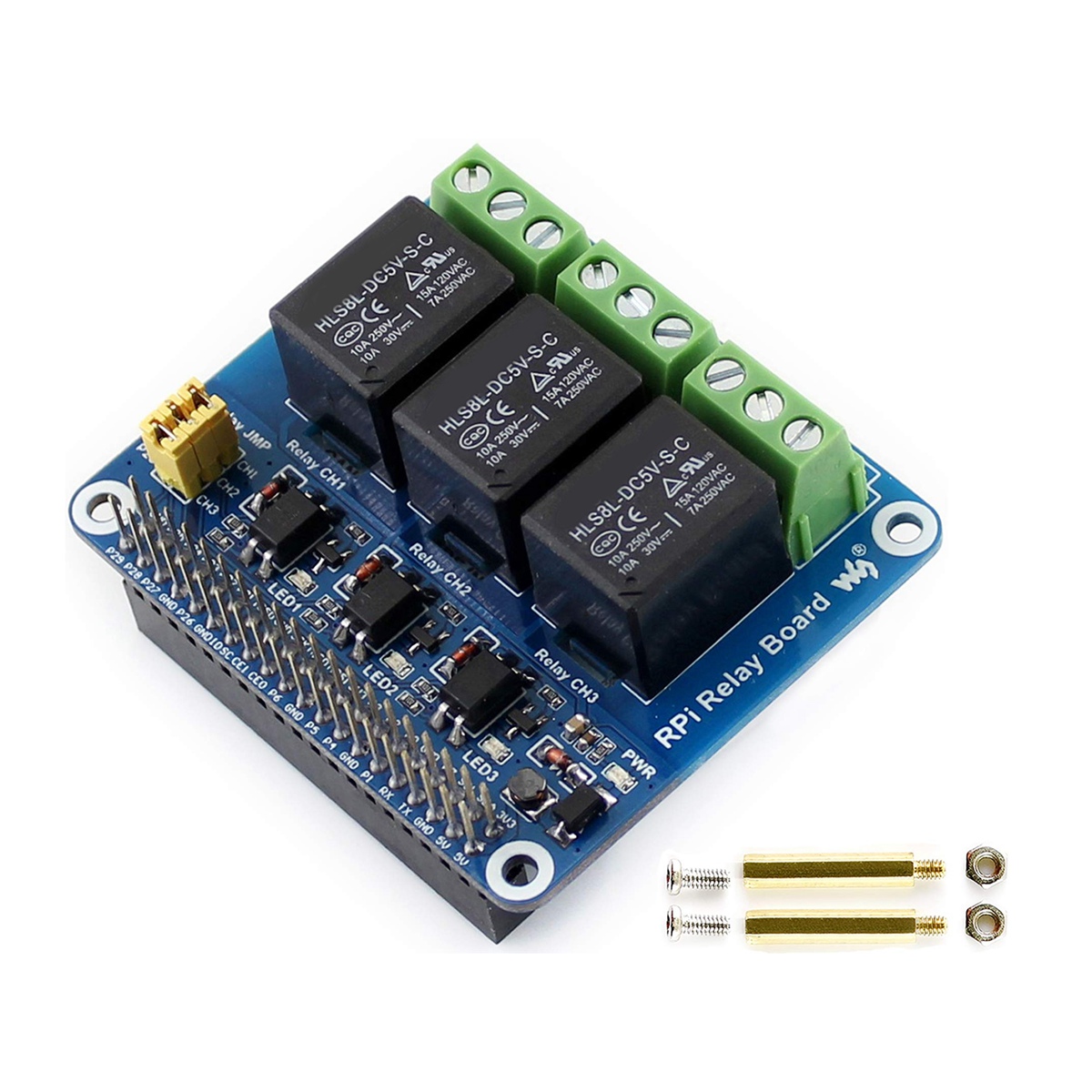 Waveshare 5V 3-Channel Relay M - Raspberry Pi Kit ulasan dan harga