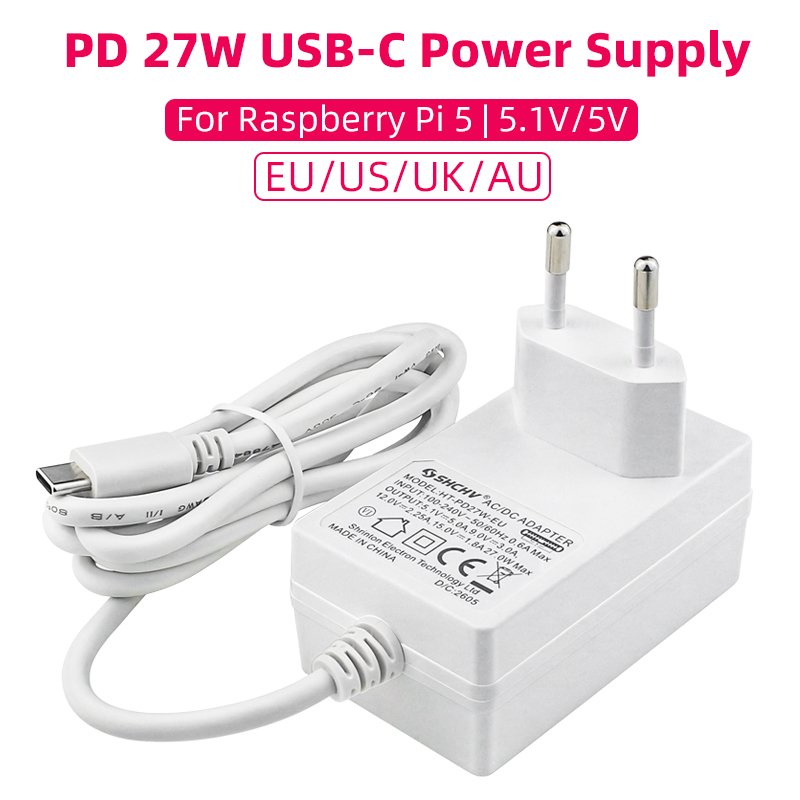 Raspberry Pi 5 5.1V 5A Power S - Pi Power Supply ulasan dan harga