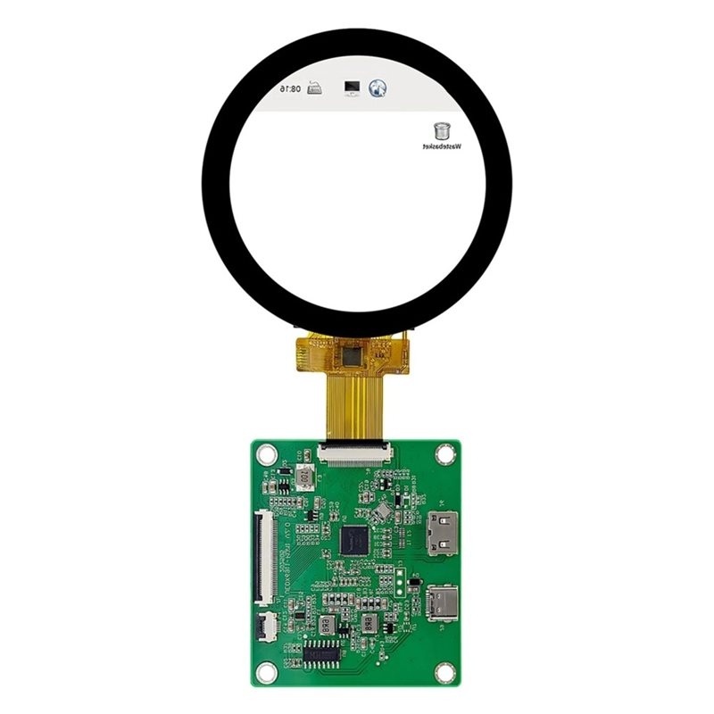 A52T DSI TFT LCD Round Display - Pi Display ulasan dan harga