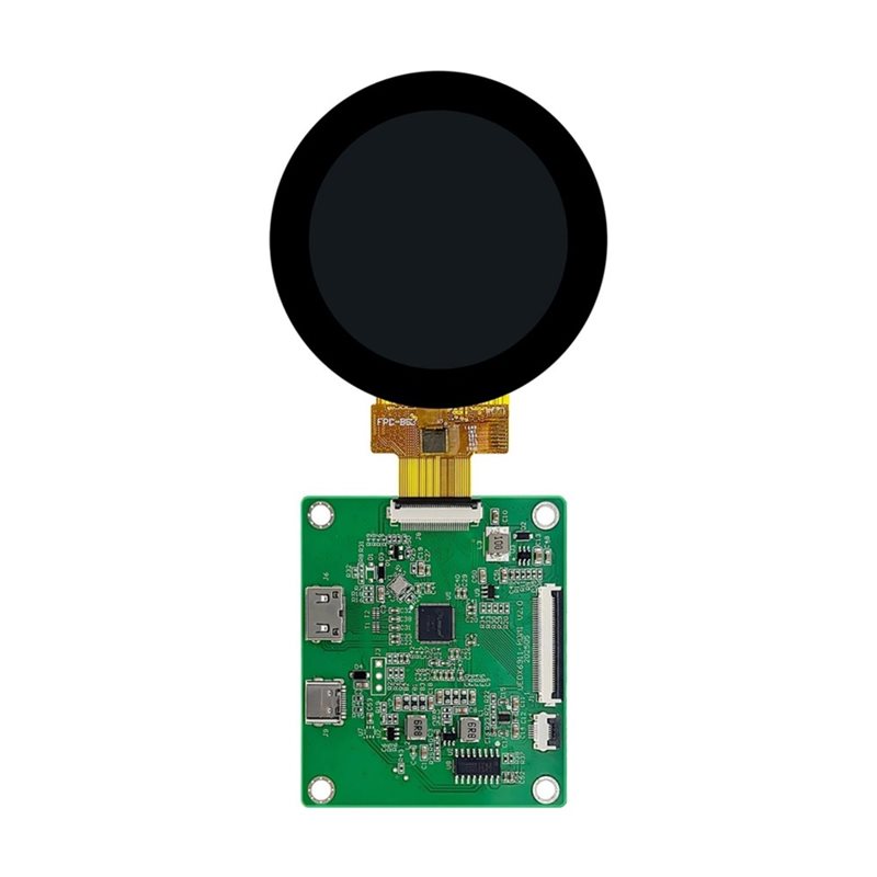 A52T DSI TFT LCD Round Display - Pi Display ulasan dan harga