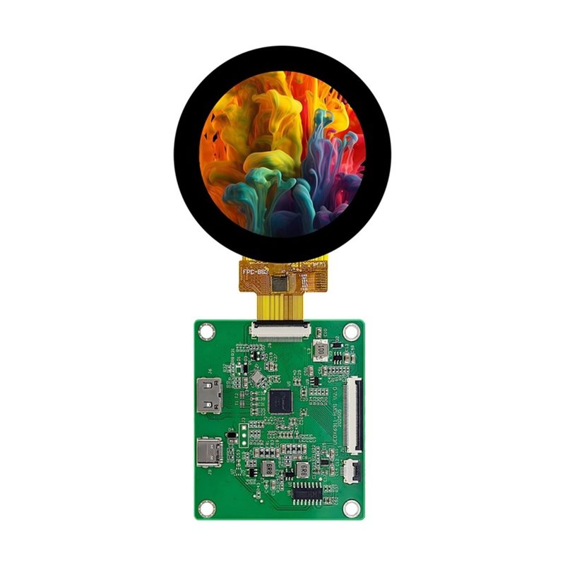 A52T DSI TFT LCD Round Display - Pi Display ulasan dan harga