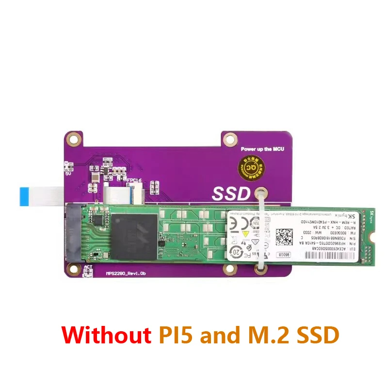 Raspberry Pi 5 PCIe to M.2 NVM - Pi 5 Case ulasan dan harga