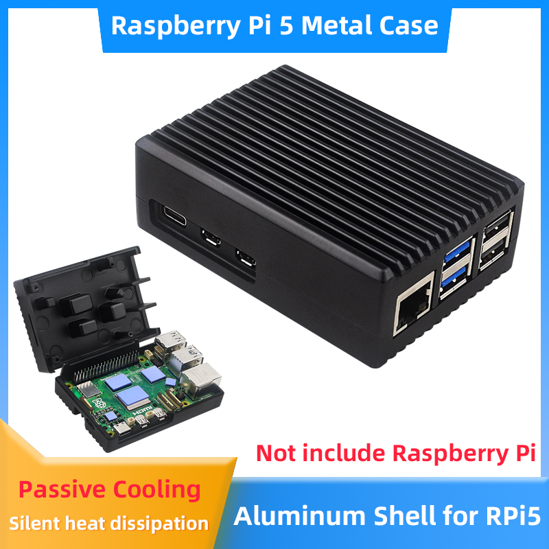 Raspberry Pi 5 Aluminum Case A - Pi 5 Case ulasan dan harga