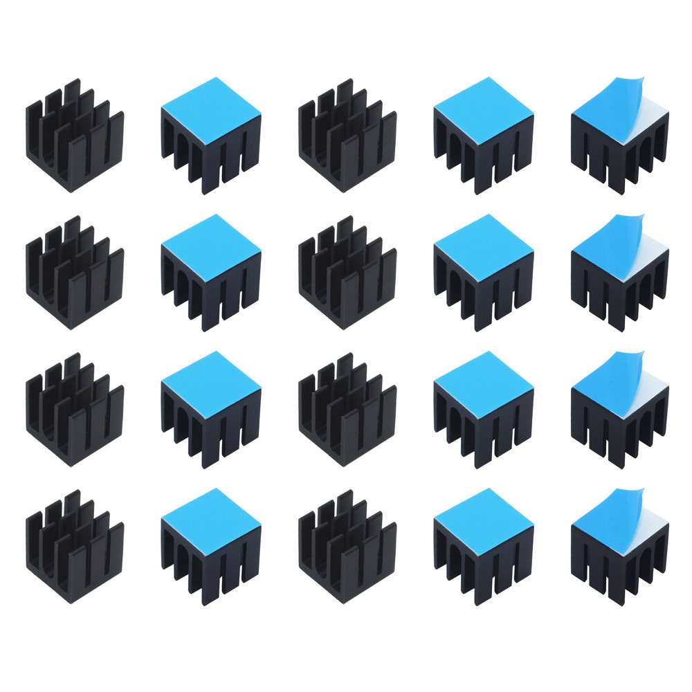 12x12x12mm 50pcs Aluminum Heat - Pi Cooler ulasan dan harga