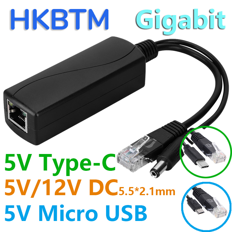 HKBTM Gigabit PoE Splitter for - Pi Camera Cable ulasan dan harga