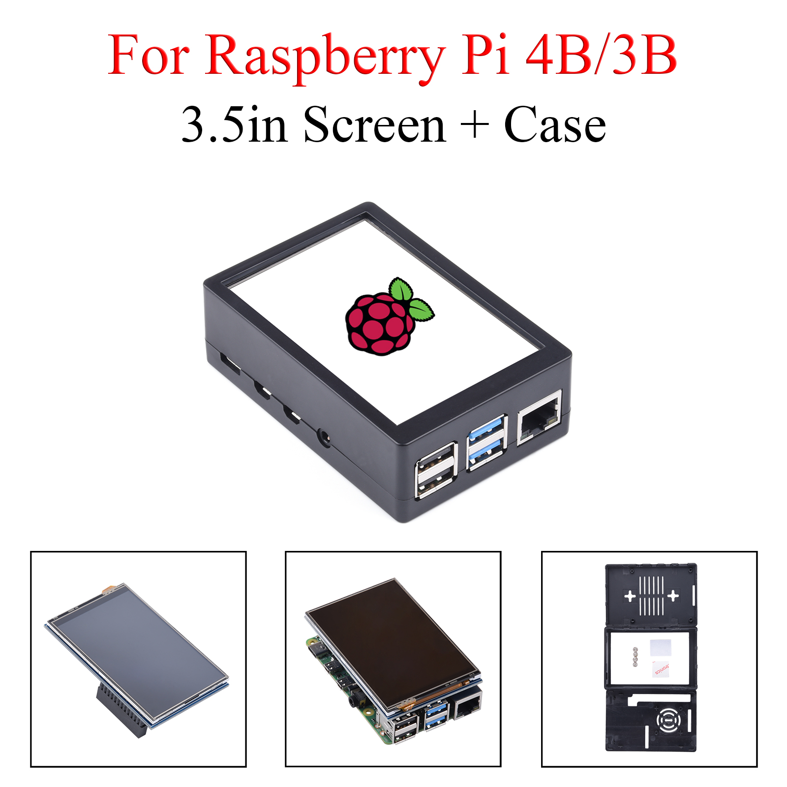 3.5 inch Touch Screen 480*320  - Pi 4 Case ulasan dan harga